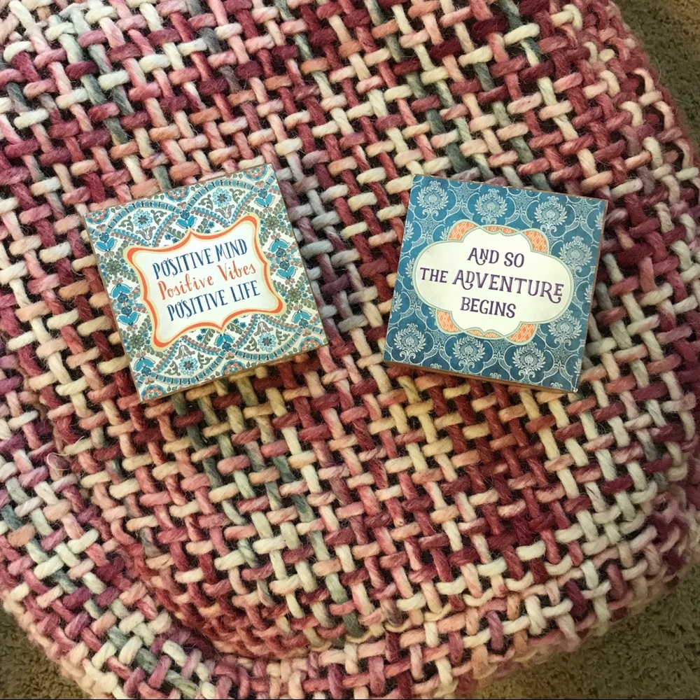 Pier One Boho Wooden Blocks/ Book Ends